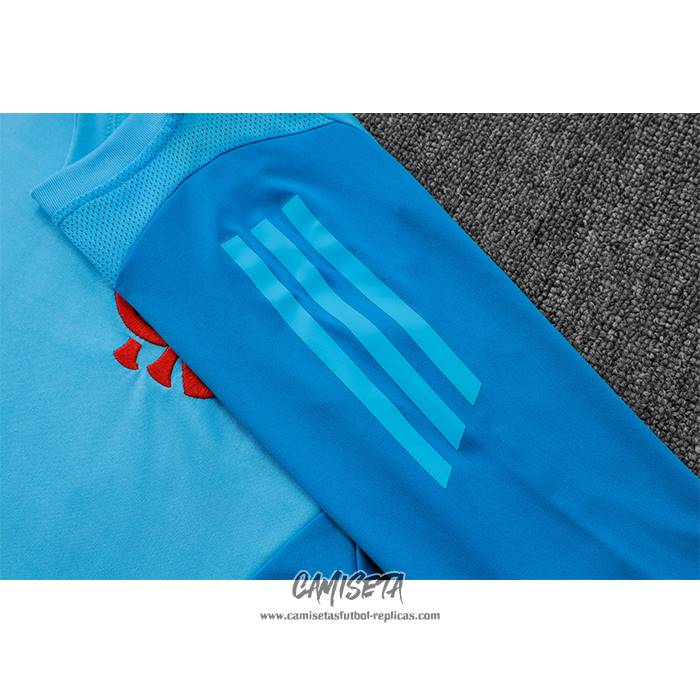 Chandal del Flamengo 2024-2025 Manga Corta Azul - Pantalon Corto